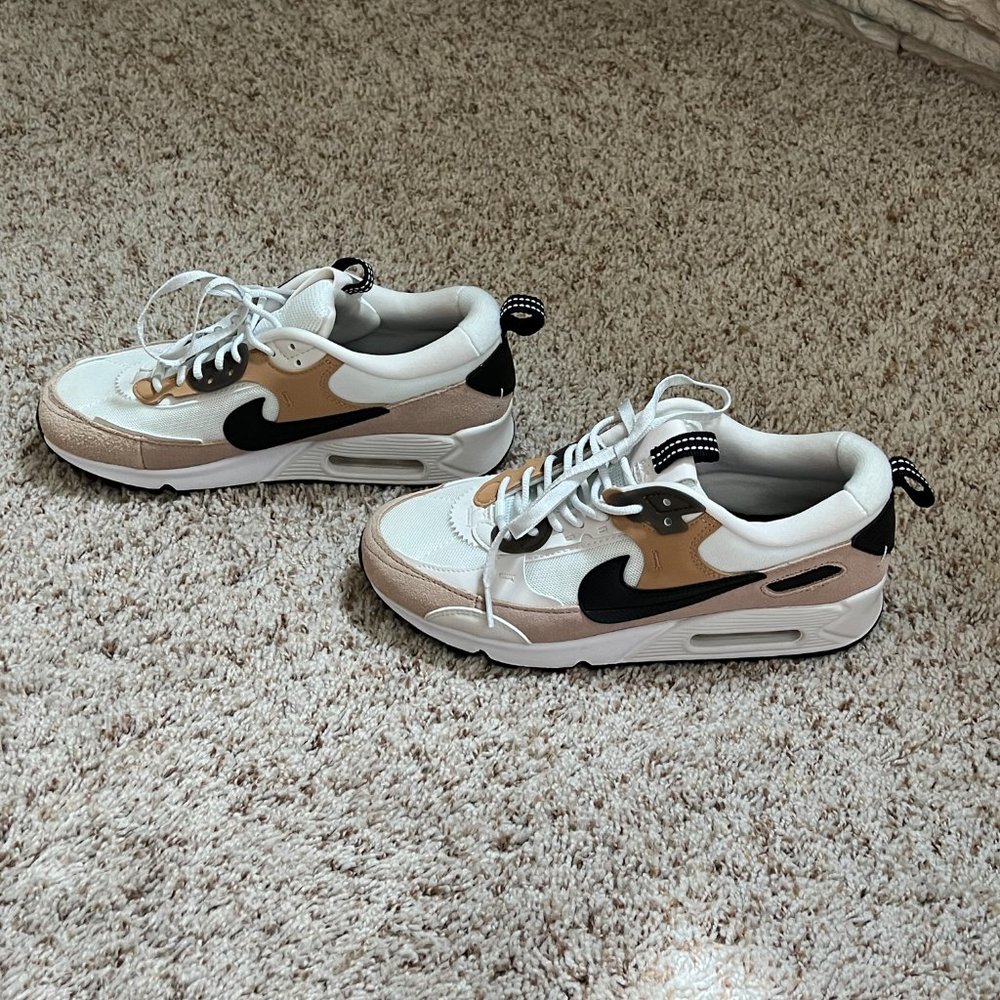 NEW Rare Women's Nike Air Max 90 Futura 'Tan' Phantom/Black Shoes size 8